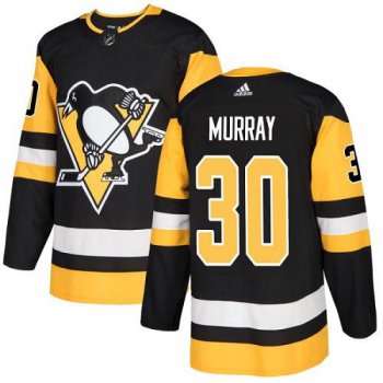 Adidas Pittsburgh Penguins #30 Matt Murray Black Home Authentic Stitched Youth NHL Jersey
