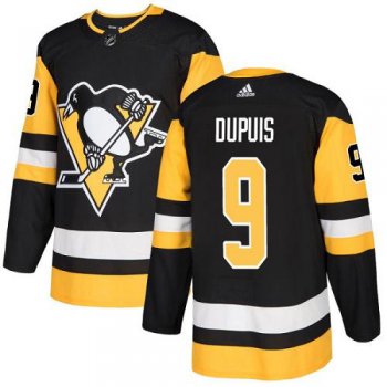 Adidas Pittsburgh Penguins #9 Pascal Dupuis Black Home Authentic Stitched Youth NHL Jersey