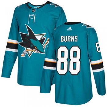 Adidas San Jose Sharks #88 Brent Burns Teal Home Authentic Stitched Youth NHL Jersey