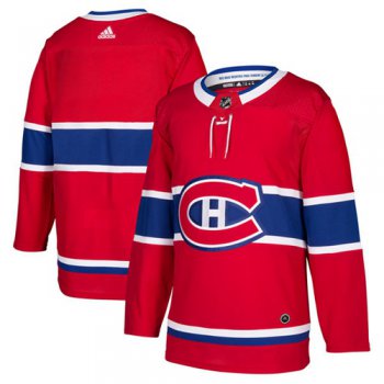 Adidas Montreal Canadiens Blank Red Home Authentic Stitched Youth NHL Jersey