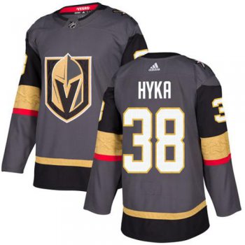 Adidas Vegas Golden Knights #38 Tomas Hyka Grey Home Authentic Stitched Youth NHL Jersey