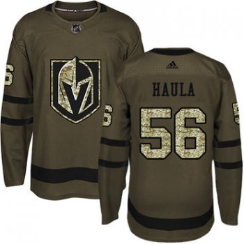 Adidas Vegas Golden Knights #56 Erik Haula Green Salute to Service Stitched Youth NHL Jersey