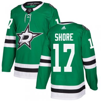 Adidas Dallas Stars #17 Devin Shore Green Home Authentic Youth Stitched NHL Jersey