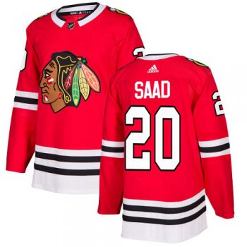 Adidas Blackhawks #20 Brandon Saad Red Home Authentic Stitched Youth NHL Jersey