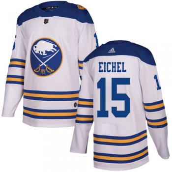 Adidas Sabres #15 Jack Eichel White Authentic 2018 Winter Classic Youth Stitched NHL Jersey