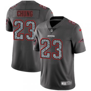 Youth Nike New England Patriots #23 Patrick Chung Gray Static Stitched NFL Vapor Untouchable Limited Jersey