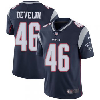 Youth Nike New England Patriots #46 James Develin Navy Blue Team Color Stitched NFL Vapor Untouchable Limited Jersey
