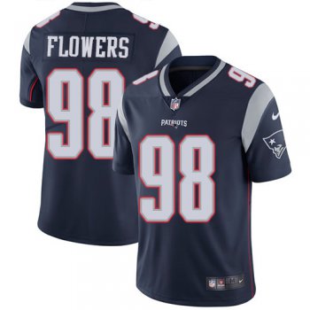 Youth Nike New England Patriots #98 Trey Flowers Navy Blue Team Color Stitched NFL Vapor Untouchable Limited Jersey