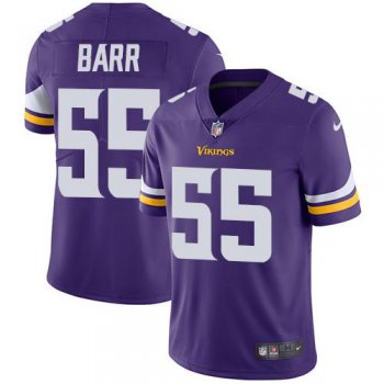 Youth Nike Minnesota Vikings #55 Anthony Barr Purple Team Color Stitched NFL Vapor Untouchable Limited Jersey