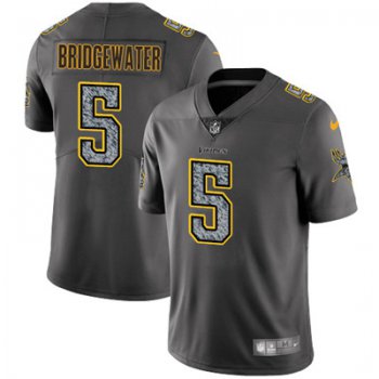 Youth Nike Minnesota Vikings #5 Teddy Bridgewater Gray Static NFL Vapor Untouchable Game Jersey