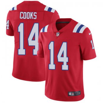 Youth Nike New England Patriots #14 Brandin Cooks Red Alternate Stitched NFL Vapor Untouchable Limited Jersey