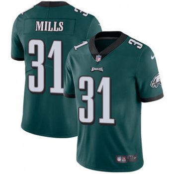 Youth Nike Philadelphia Eagles #31 Jalen Mills Midnight Green Team Color Stitched NFL Vapor Untouchable Limited Jersey