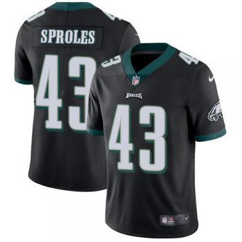 Youth Nike Philadelphia Eagles #43 Darren Sproles Black Alternate Stitched NFL Vapor Untouchable Limited Jersey