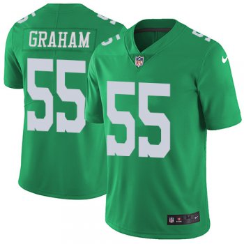 Youth Nike Philadelphia Eagles #55 Brandon Graham Green Stitched NFL Limited Rush Jersey