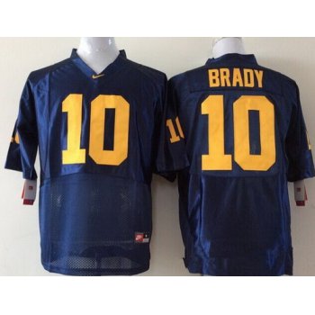 Youth Michigan Wolverines #10 Tom Brady Navy Blue Stitched NCAA Nike College Football Jersey