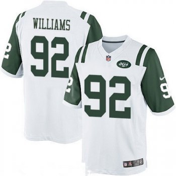 Youth New York Jets #92 Leonard Williams White Road Stitched NFL Nike Game Jersey