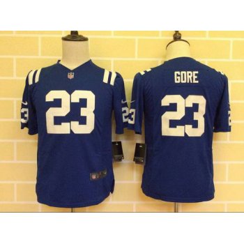 Youth Indianapolis Colts #23 Frank Gore Nike Blue Game Jersey