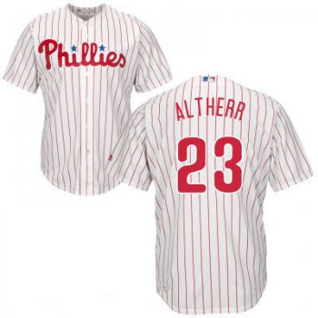 Youth Philadelphia Phillies #23 Aaron Altherr Majestic White Home Cool Base Player Jersey
