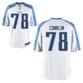 Youth Tennessee Titans #78 Jack Conklin Nike White 2016 Draft Pick Game Jersey