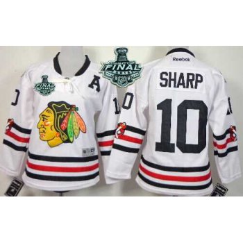 Youth Chicago Blackhawks #10 Patrick Sharp 2015 Stanley Cup 2015 Winter Classic White Jersey