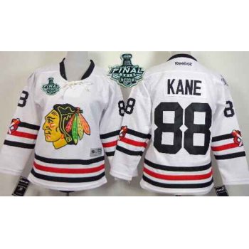 Youth Chicago Blackhawks #88 Patrick Kane 2015 Stanley Cup 2015 Winter Classic White Jersey
