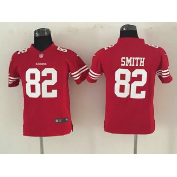 Youth San Francisco 49ers #82 Torrey Smith Nike Red Game Jersey