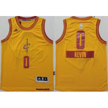 Cleveland Cavaliers #0 Kevin Love 2014 Christmas Day Yellow Kids Jersey
