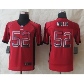 Nike San Francisco 49ers #52 Patrick Willis Drift Fashion Red Kids Jersey