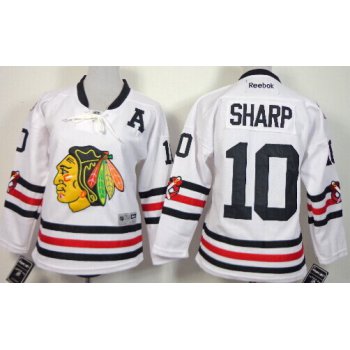 Chicago Blackhawks #10 Patrick Sharp 2015 Winter Classic White Kids Jersey