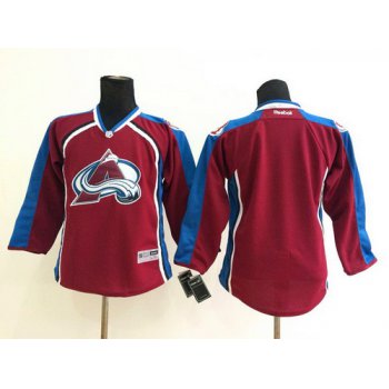 Colorado Avalanche Blank Red Kids Jersey