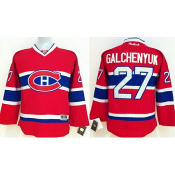 Montreal Canadiens #27 Alex Galchenyuk Red Kids Jersey