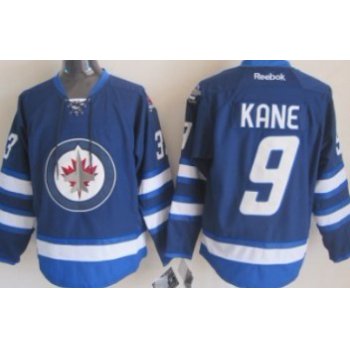 Winnipeg Jets #9 Evander Kane Navy Blue Kids Jersey