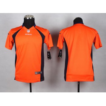 Nike Denver Broncos Blank Orange Game Kids Jersey