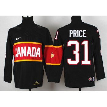 2014 Olympics Canada #31 Carey Price Black Kids Jersey