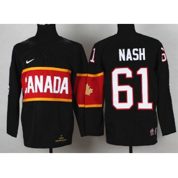 2014 Olympics Canada #61 Rick Nash Black Kids Jersey