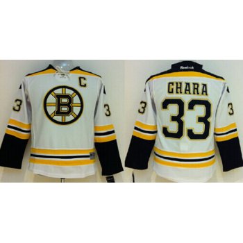 Boston Bruins #33 Zdeno Chara White Kids Jersey