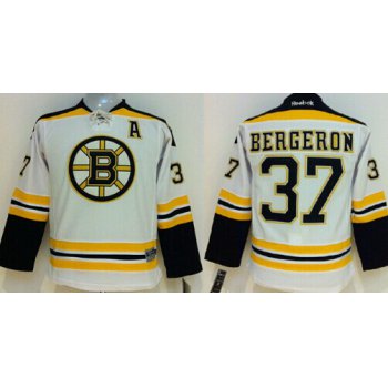 Boston Bruins #37 Patrice Bergeron White Kids Jersey