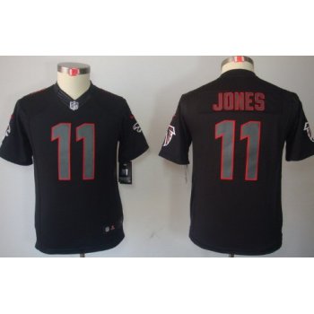 Nike Atlanta Falcons #11 Julio Jones Black Impact Limited Kids Jersey