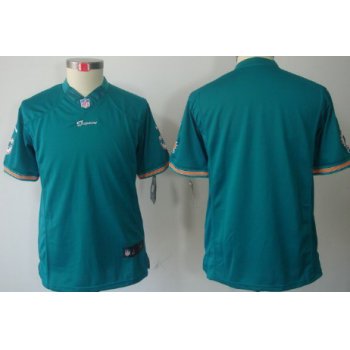 Nike Miami Dolphins Blank Green Limited Kids Jersey