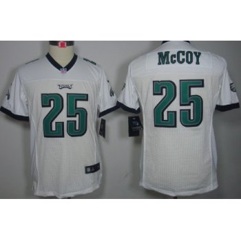 Nike Philadelphia Eagles #25 LeSean McCoy White Limited Kids Jersey