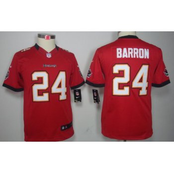 Nike Tampa Bay Buccaneers #24 Mark Barron Red Limited Kids Jersey