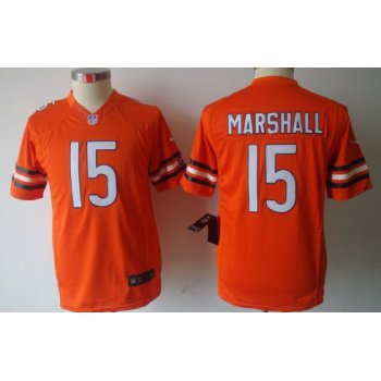 Nike Chicago Bears #15 Brandon Marshall Orange Limited Kids Jersey
