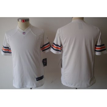 Nike Chicago Bears Blank White Limited Kids Jersey