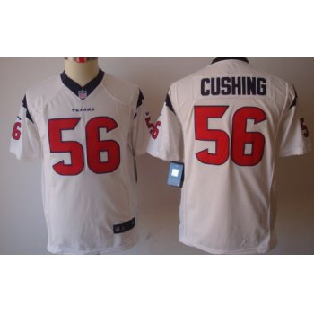 Nike Houston Texans #56 Brian Cushing White Limited Kids Jersey