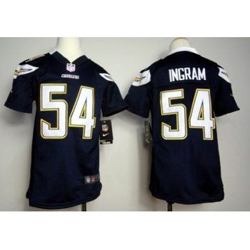 Nike San Diego Chargers #54 Melvin Ingram Navy Blue Game Kids Jersey