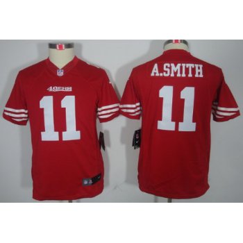 Nike San Francisco 49ers #11 Alex Smith Red Limited Kids Jersey