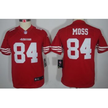Nike San Francisco 49ers #84 Randy Moss Red Limited Kids Jersey