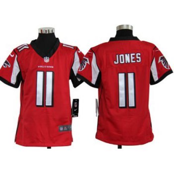 Nike Atlanta Falcons #11 Julio Jones Red Game Kids Jersey
