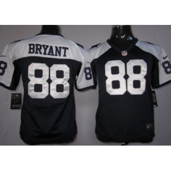 Nike Dallas Cowboys #88 Dez Bryant Blue Thanksgiving Game Kids Jersey