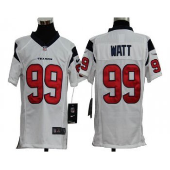Nike Houston Texans #99 J.J. Watt White Game Kids Jersey